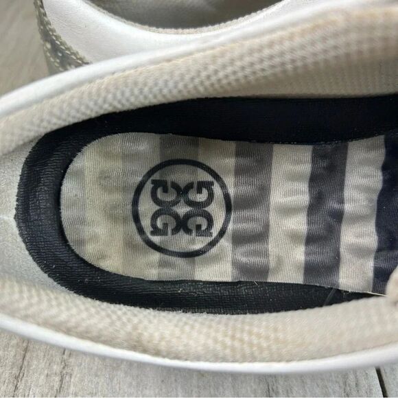 G/Fore G4 Gallivanter Cap Toe Leather Gold Sneaker Cleat Shoe Womens Size 9.5 - Picture 10 of 10